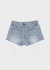 Diek Damaged Denim Shorts