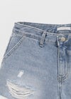Diek Damaged Denim Shorts