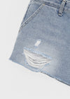 Diek Damaged Denim Shorts