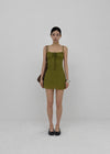 Quartz Jacquard Sleeveless Mini Dress