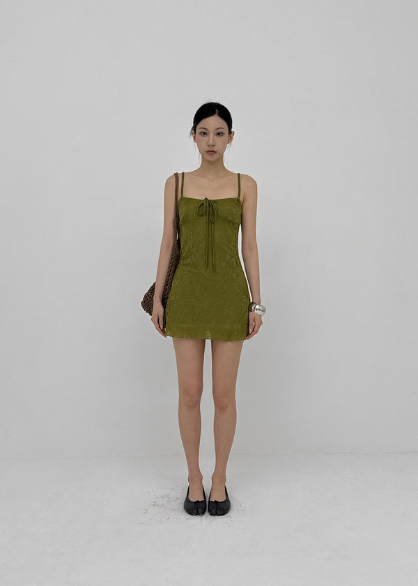 Quartz Jacquard Sleeveless Mini Dress