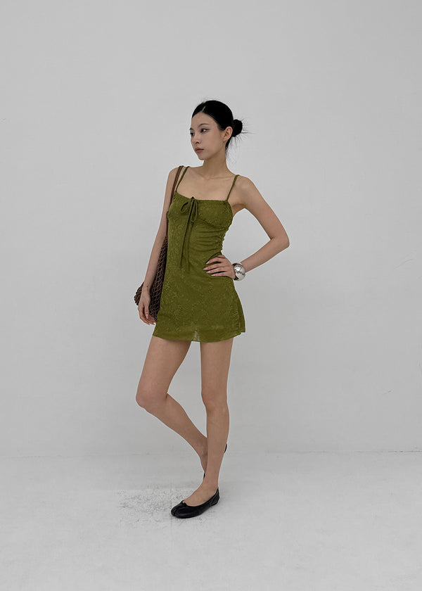 Quartz Jacquard Sleeveless Mini Dress