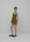 Quartz Jacquard Sleeveless Mini Dress