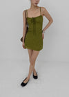 Quartz Jacquard Sleeveless Mini Dress