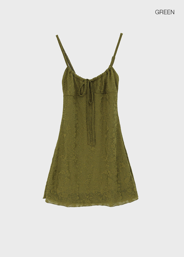 Quartz Jacquard Sleeveless Mini Dress
