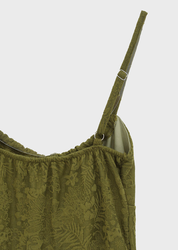 Quartz Jacquard Sleeveless Mini Dress