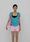 Atlete Deep V-neck Short Sleeve Tee