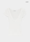 Atlete Deep V-neck Short Sleeve Tee