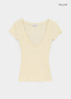 Atlete Deep V-neck Short Sleeve Tee
