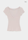 Atlete Deep V-neck Short Sleeve Tee