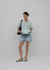 Static Loose Fit Summer Zip-up Hoodie