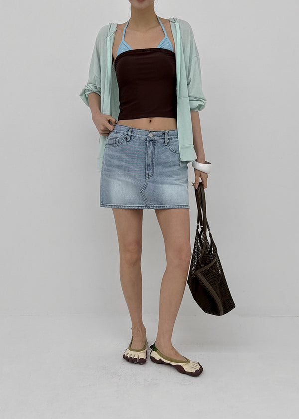 Shelter Denim Mini Skirt