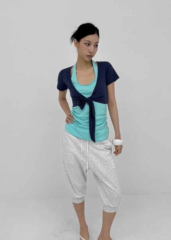 Epoch Short-sleeve Bolero Cardigan