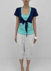 Epoch Short-sleeve Bolero Cardigan