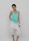 Soil Shirred Halter Sleeveless