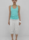 Soil Shirred Halter Sleeveless
