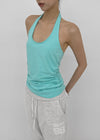 Soil Shirred Halter Sleeveless