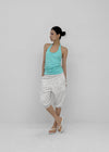 Soil Shirred Halter Sleeveless
