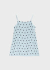 Spot Dot Satin Sleeveless Mini Dress