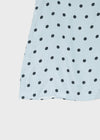 Spot Dot Satin Sleeveless Mini Dress