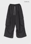 (UNISEX) Char Nylon Cargo String Pants