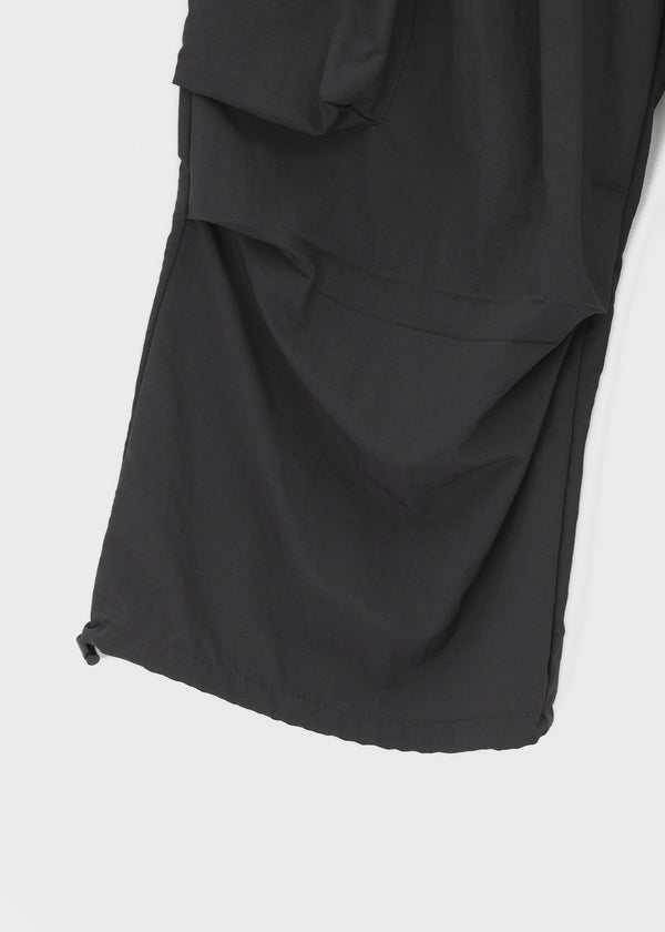 (UNISEX) Char Nylon Cargo String Pants