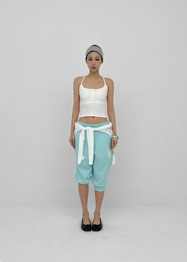 Urbans Henley Neck Mango Sleeveless (Built-in Cap)