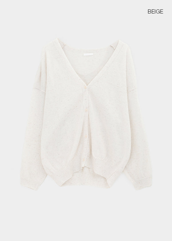 Krat Oversized Linen Cardigan