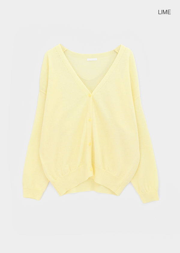 Krat Oversized Linen Cardigan