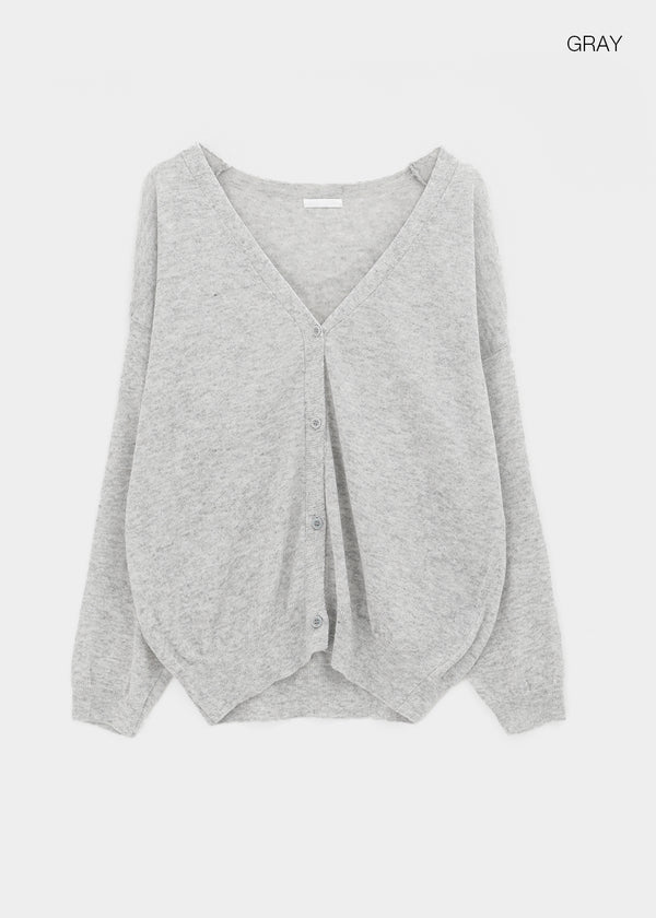 Krat Oversized Linen Cardigan