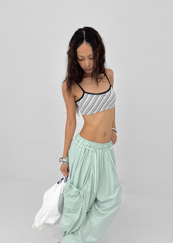 Laform Striped Bra Top (Built-in Cap)