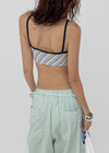 Laform Striped Bra Top (Built-in Cap)