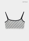 Laform Striped Bra Top (Built-in Cap)