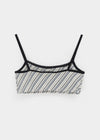 Laform Striped Bra Top (Built-in Cap)