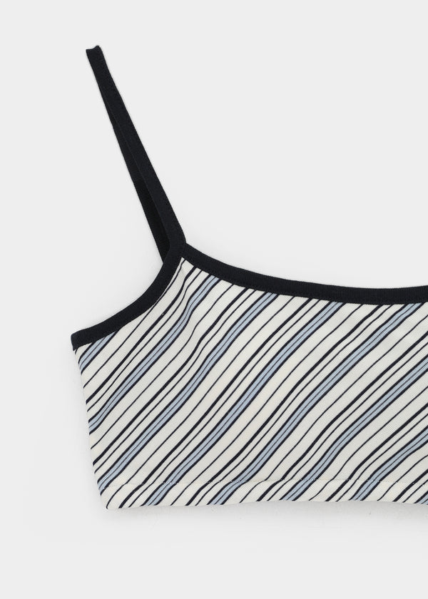 Laform Striped Bra Top (Built-in Cap)