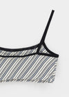 Laform Striped Bra Top (Built-in Cap)