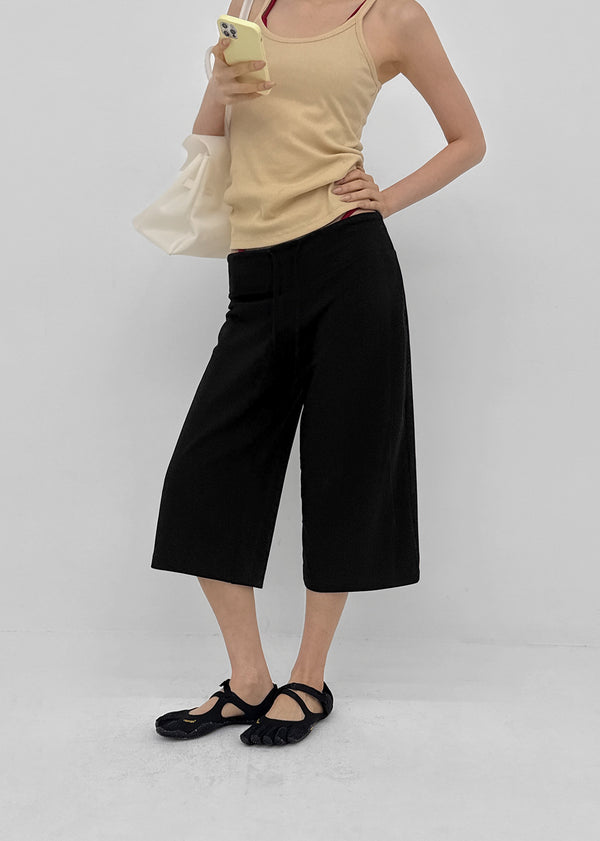 Bien Wide Capri Elastic Pants