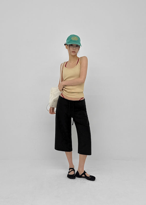 Bien Wide Capri Elastic Pants