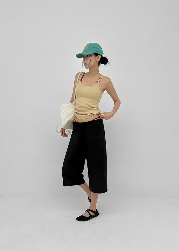 Bien Wide Capri Elastic Pants