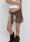 Timker Fringe Suede Belt