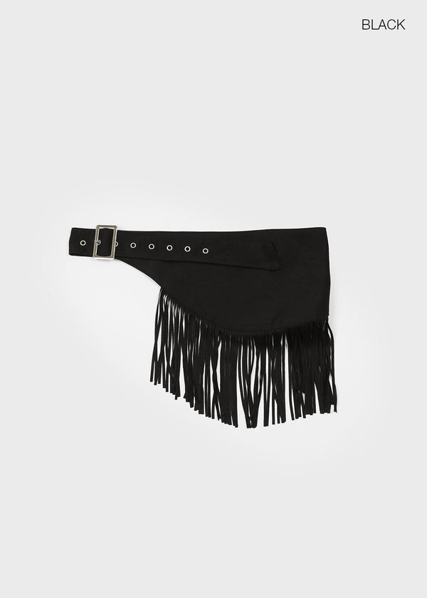 Timker Fringe Suede Belt