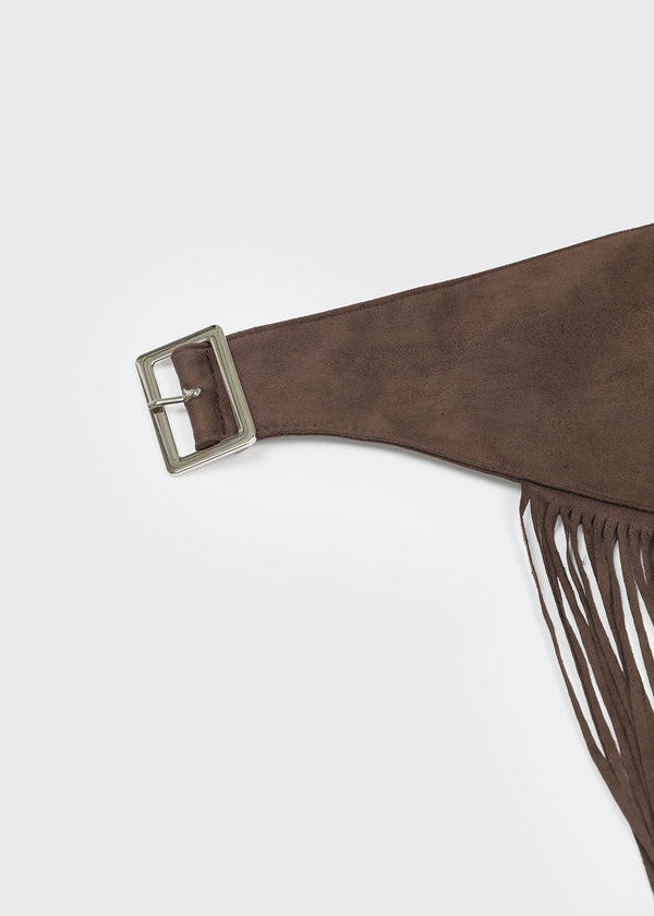 Timker Fringe Suede Belt