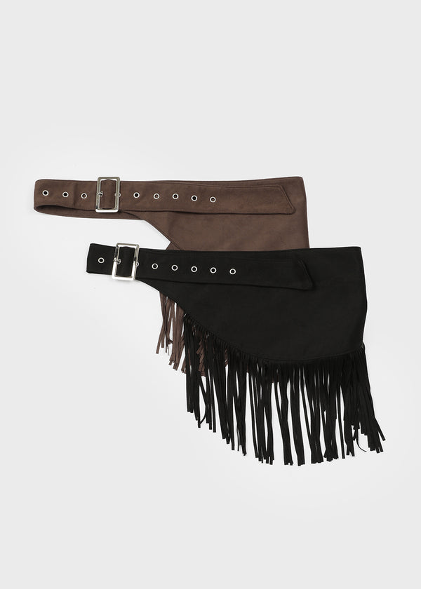 Timker Fringe Suede Belt
