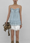Cosmo Lace Satin Miniskirt
