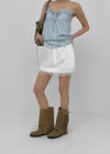 Cosmo Lace Satin Miniskirt