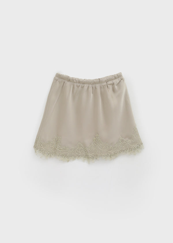 Cosmo Lace Satin Miniskirt