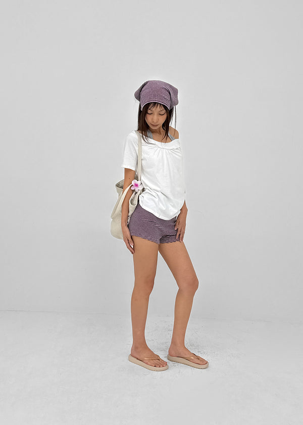 Kyoba Set - Elastic Shorts, Hair Scarf