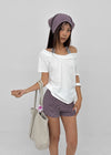 Kyoba Set - Elastic Shorts, Hair Scarf