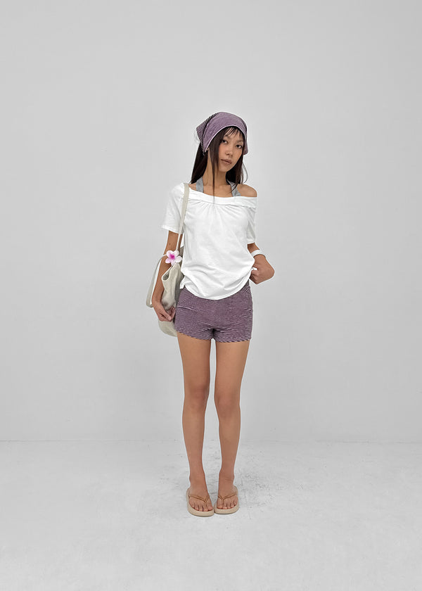 Kyoba Set - Elastic Shorts, Hair Scarf
