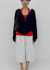 Static Loose Fit Summer Zip-up Hoodie